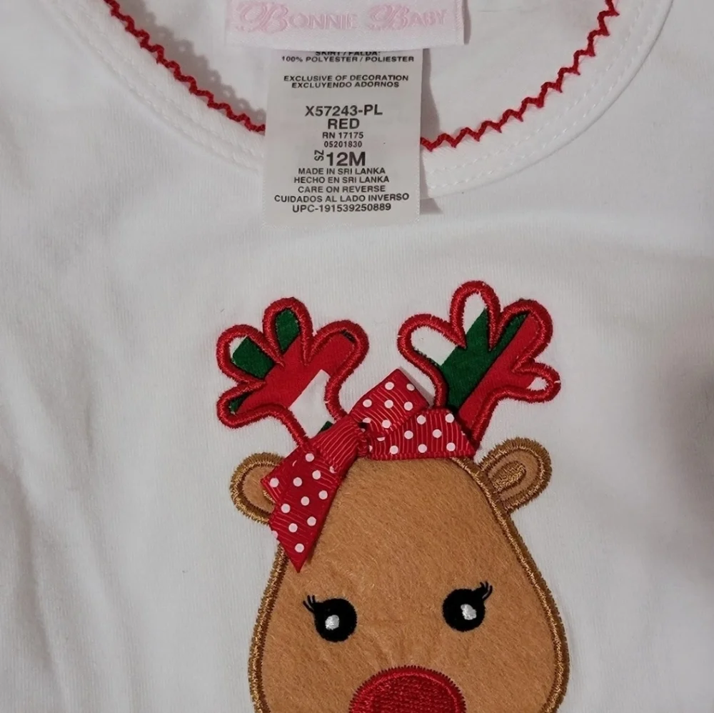 NWT 12 months Bonnie Jean Christmas Dress - Picture 3 of 8